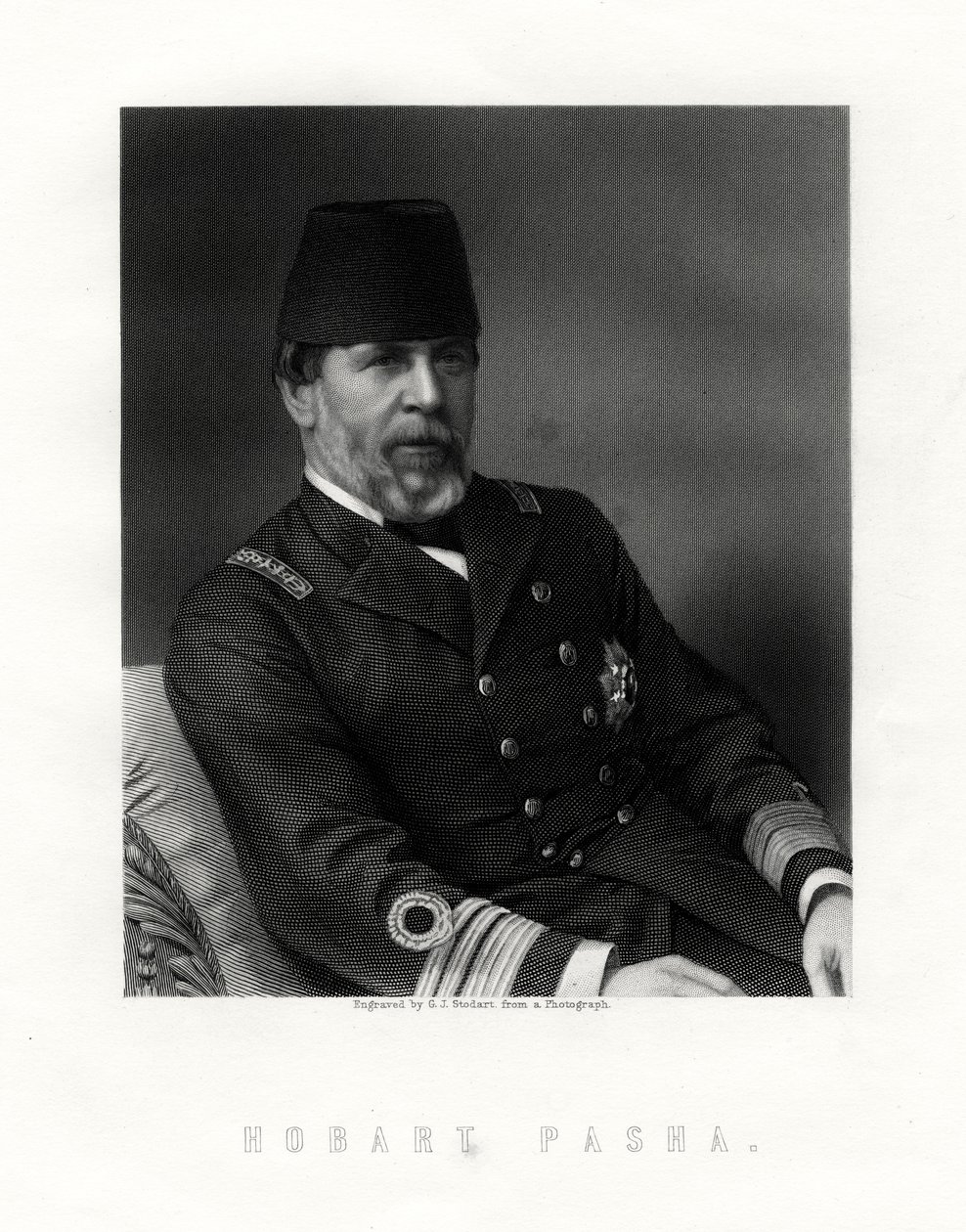 Augustus Charles Hobart-Hampden, 1822-1886, englantilainen laivaston kapteeni tekijältä George J. Stodart