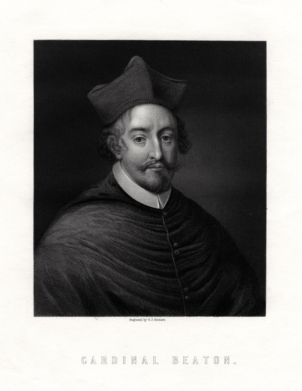 Kardinaali David Beaton, c1494-1546, skotlantilainen kardinaali ja St Andrewsin arkkipiispa tekijältä George J. Stodart