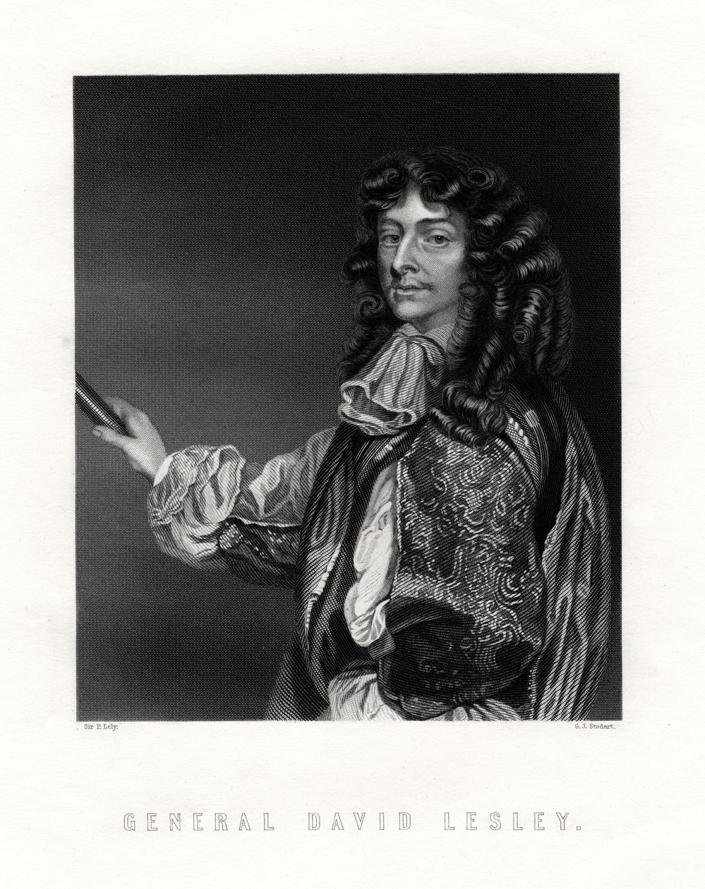 David Leslie, Lord Newark, ratsuväen upseeri ja kenraali Englannin sisällissodassa 1800-luvulla tekijältä George J. Stodart