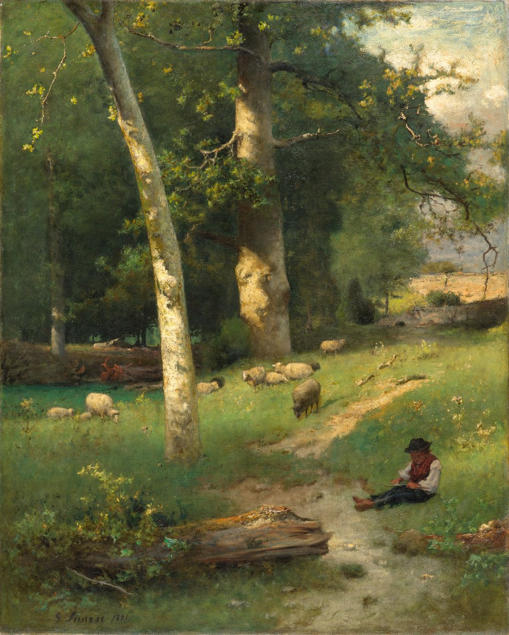 Greenwoodin alla, 1881 tekijältä George Jnr. Inness