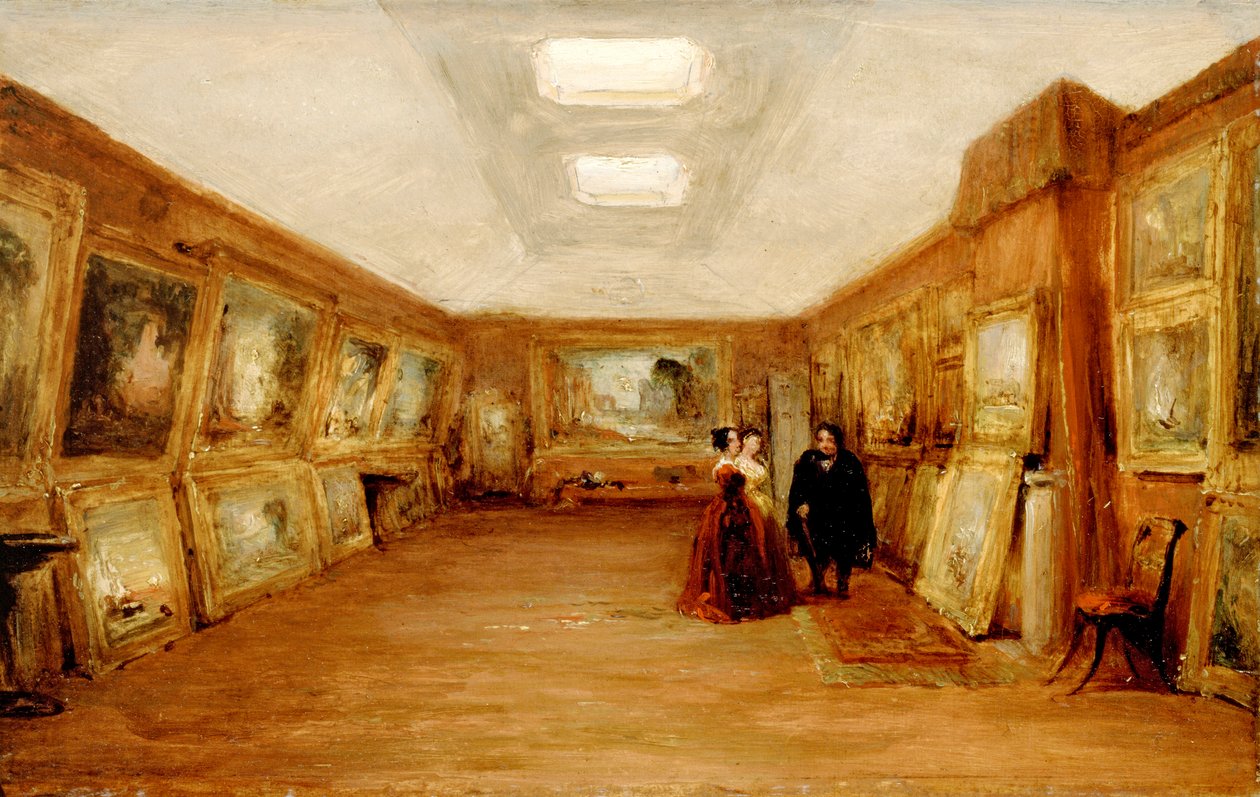 Turnerin gallerian sisustus: taiteilija esittelee teoksiaan, vuoden 1851 jälkeen tekijältä George Jones