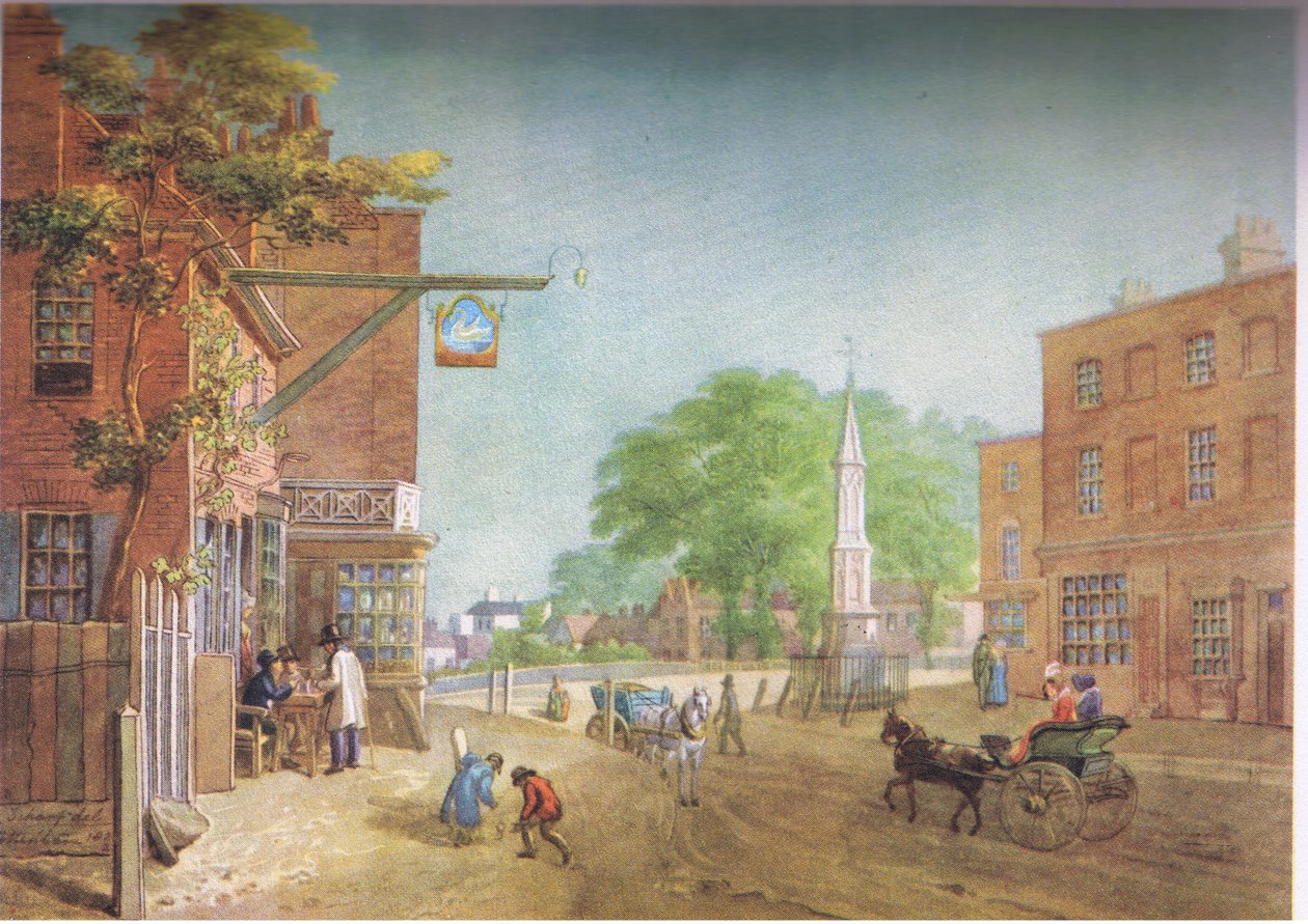 Tottenham Village vuonna 1822 tekijältä George Junior Scharf