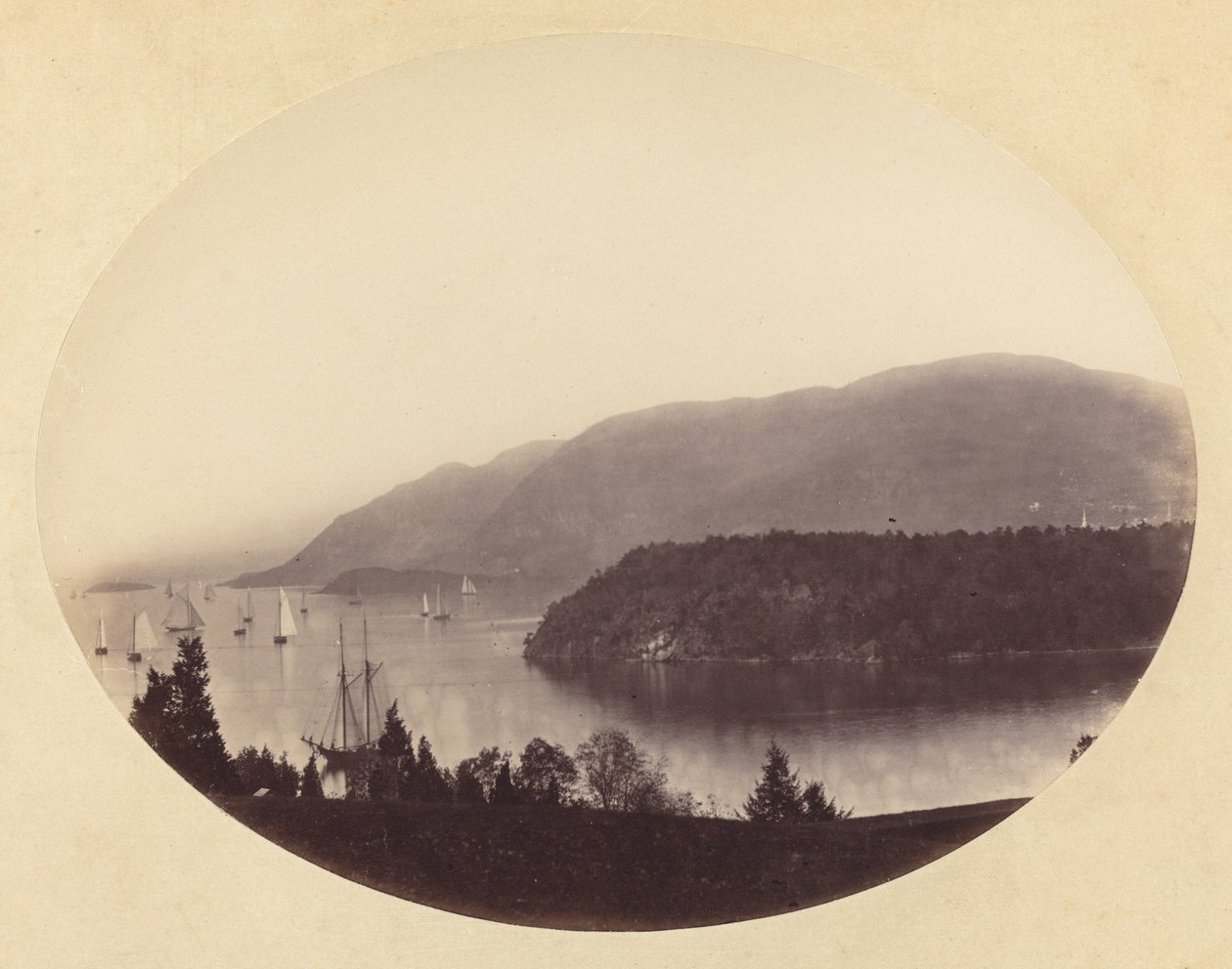 Trophy Pointista, West Pointista, Hudson Riveristä, n. 1867-1868. tekijältä George K Warren