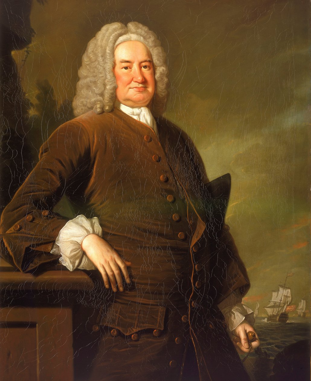 Amiraali Sir John Norris (noin 1660-1749), noin 1735 (öljy kankaalle). tekijältä George Knapton