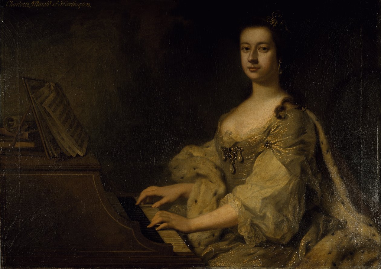 Lady Charlotte Boylen muotokuva, n. 1748 (öljy kankaalle) tekijältä George Knapton