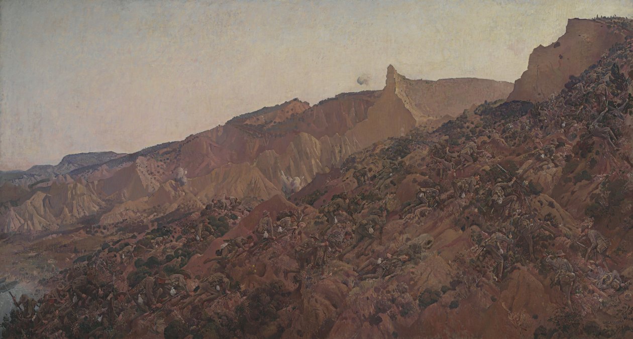 Anzac, laskeutuminen 1915 tekijältä George Lambert