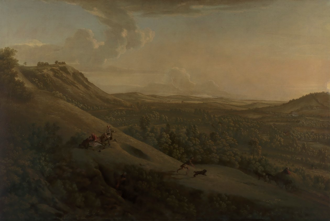 Box Hill, Surrey, Dorkingin kanssa kaukana tekijältä George Lambert