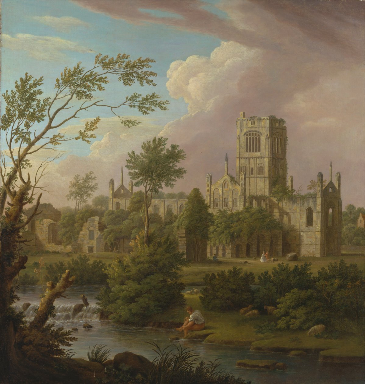 Kirkstall Abbey, Yorkshire tekijältä George Lambert
