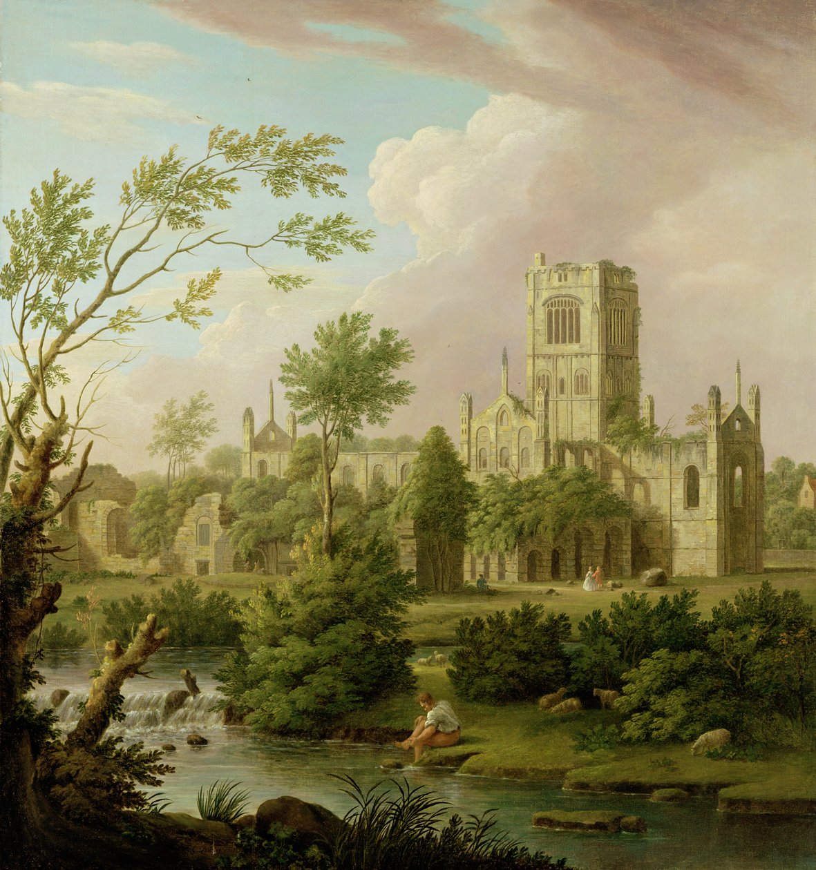 Kirkstall Abbey, Yorkshire tekijältä George Lambert