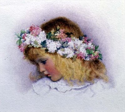 Toukokuun kuningatar (akvarelli paperille) tekijältä George Lawrence Bulleid