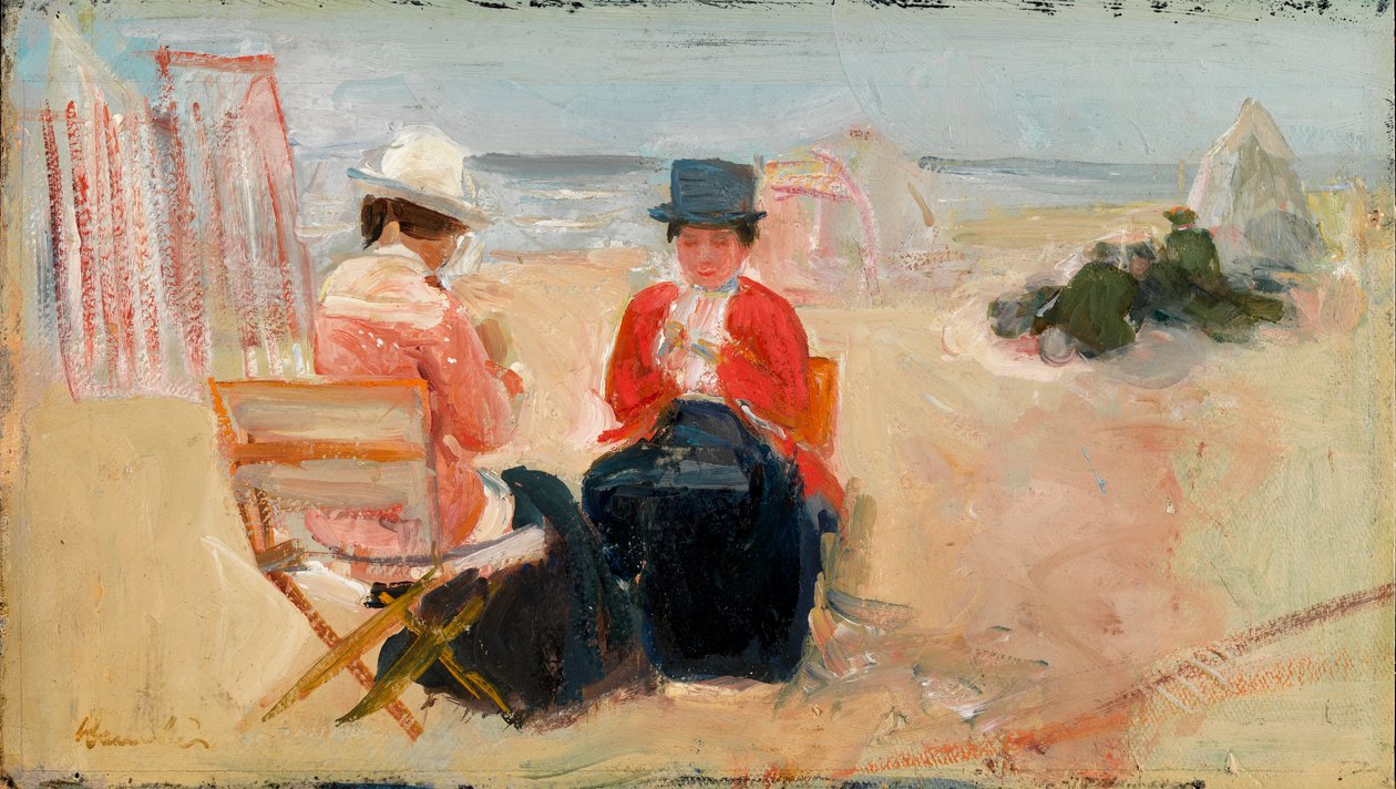 The Red Jacket, n. 1910-1914 (öljy myllylevylle) tekijältä George Leslie Hunter