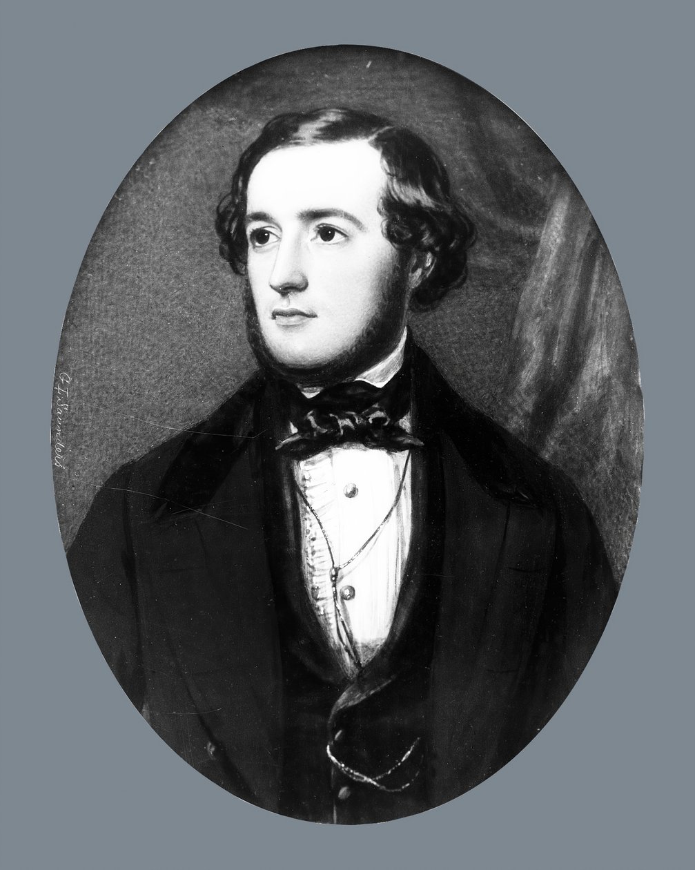 Gentlemanin muotokuva, n. 1845-1850. tekijältä George Lethbridge Saunders