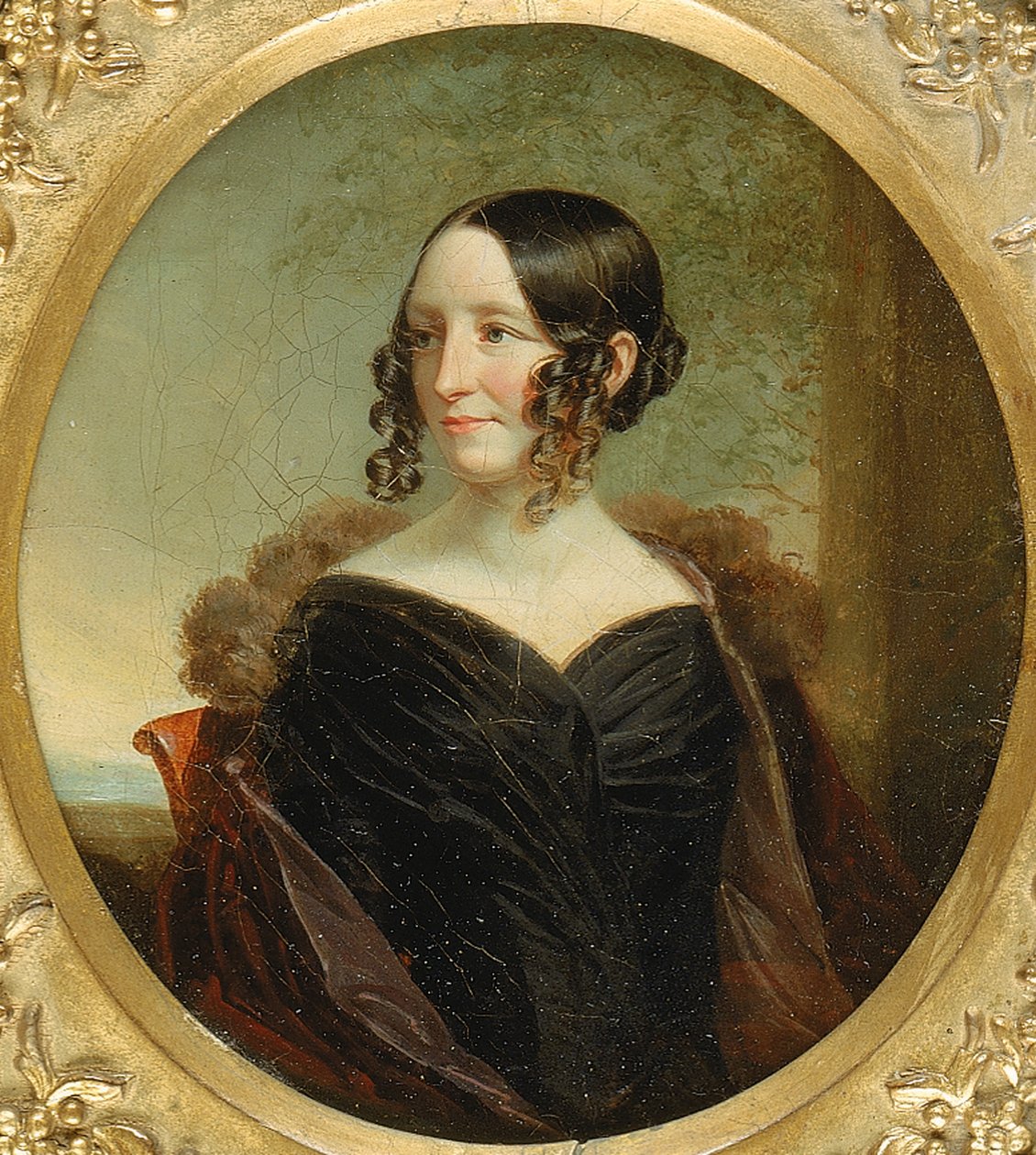 New Yorkin naisen muotokuva, n. 1840. tekijältä George Linen