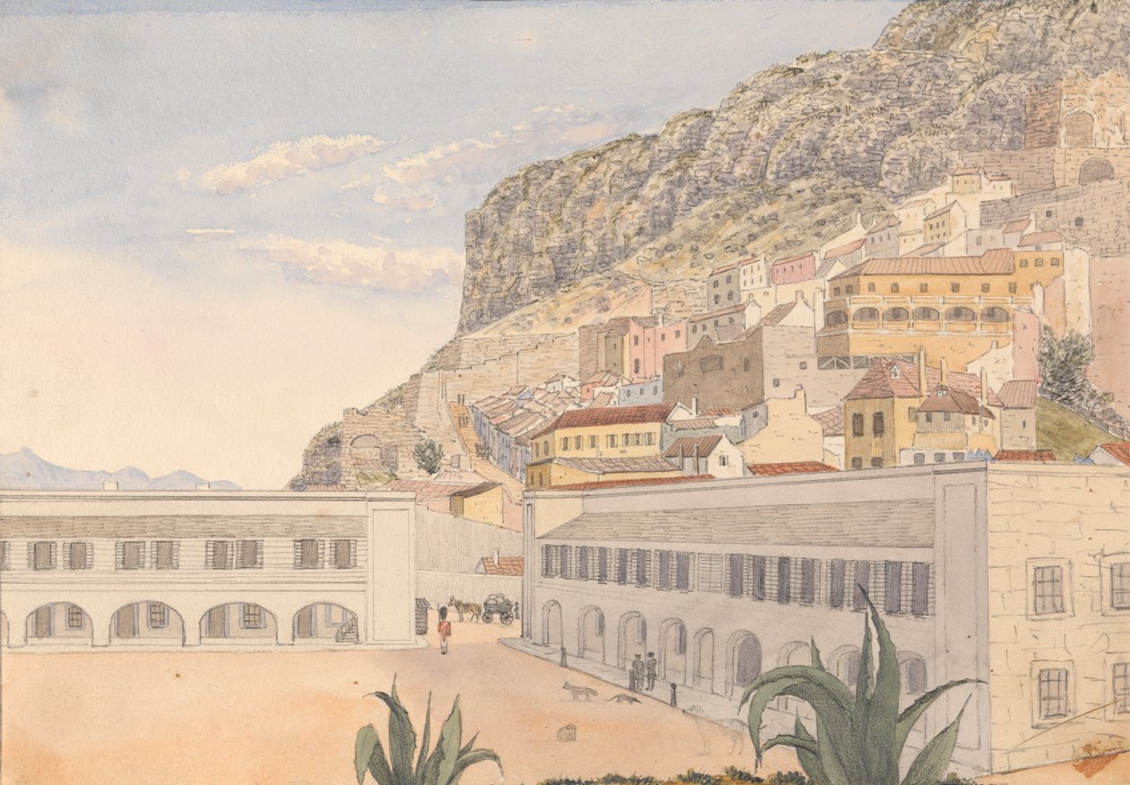 Alojamentos do oficial e quartéis da casamata, Gibraltar Finlandês tekijältä George Lothian Hall