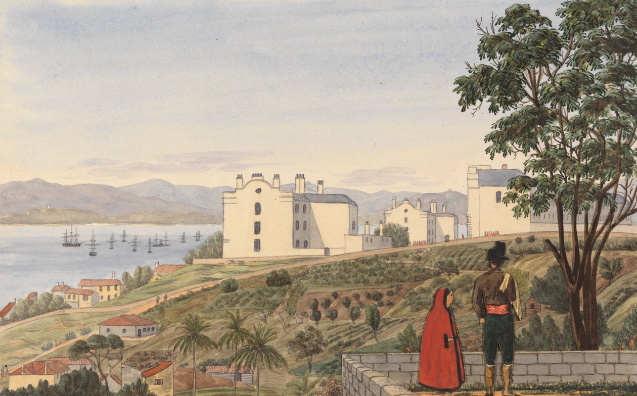 Eteläkasarmi, Gibraltar tekijältä George Lothian Hall