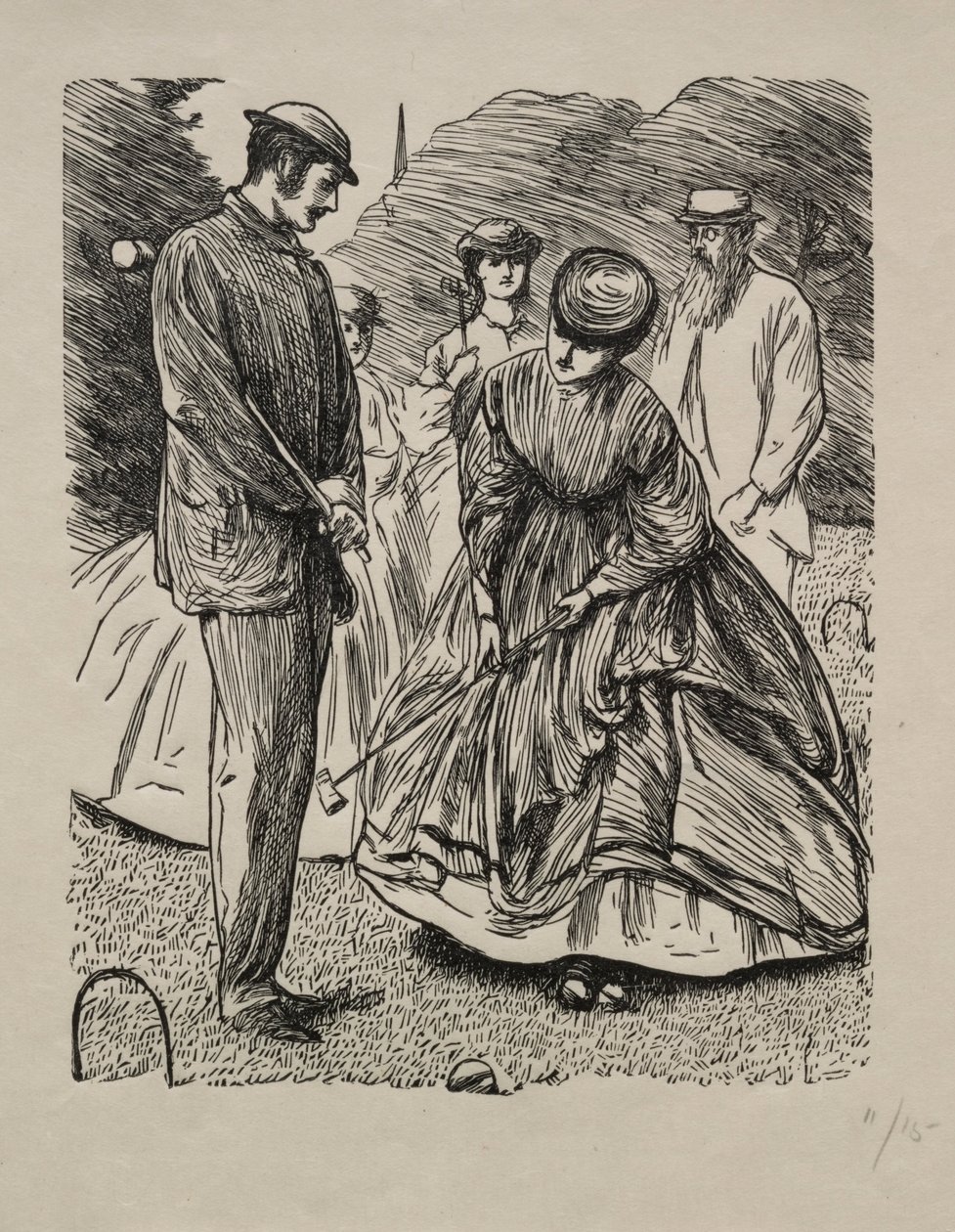 Kuinka ei pelata peliä, 1865. tekijältä George Louis Palmella Busson Du Maurier