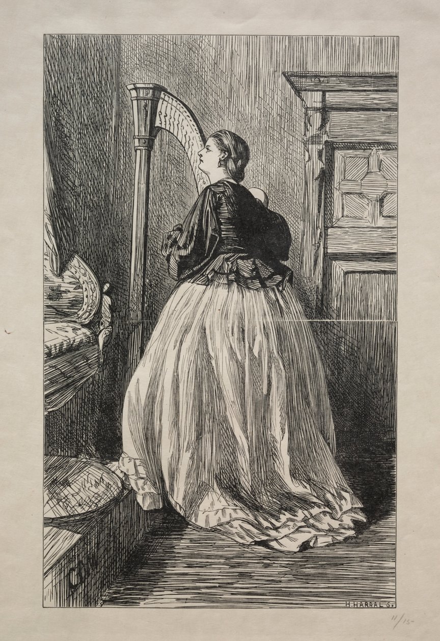 O Sing Again that Simple Song, 1862. tekijältä George Louis Palmella Busson Du Maurier