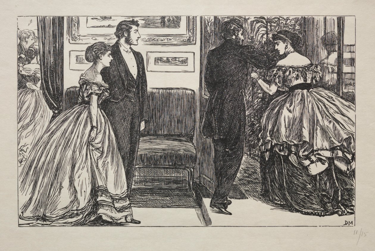 Timanttien kuningatar – Kuinka hän voitti ja hävisi, 1866. tekijältä George Louis Palmella Busson Du Maurier