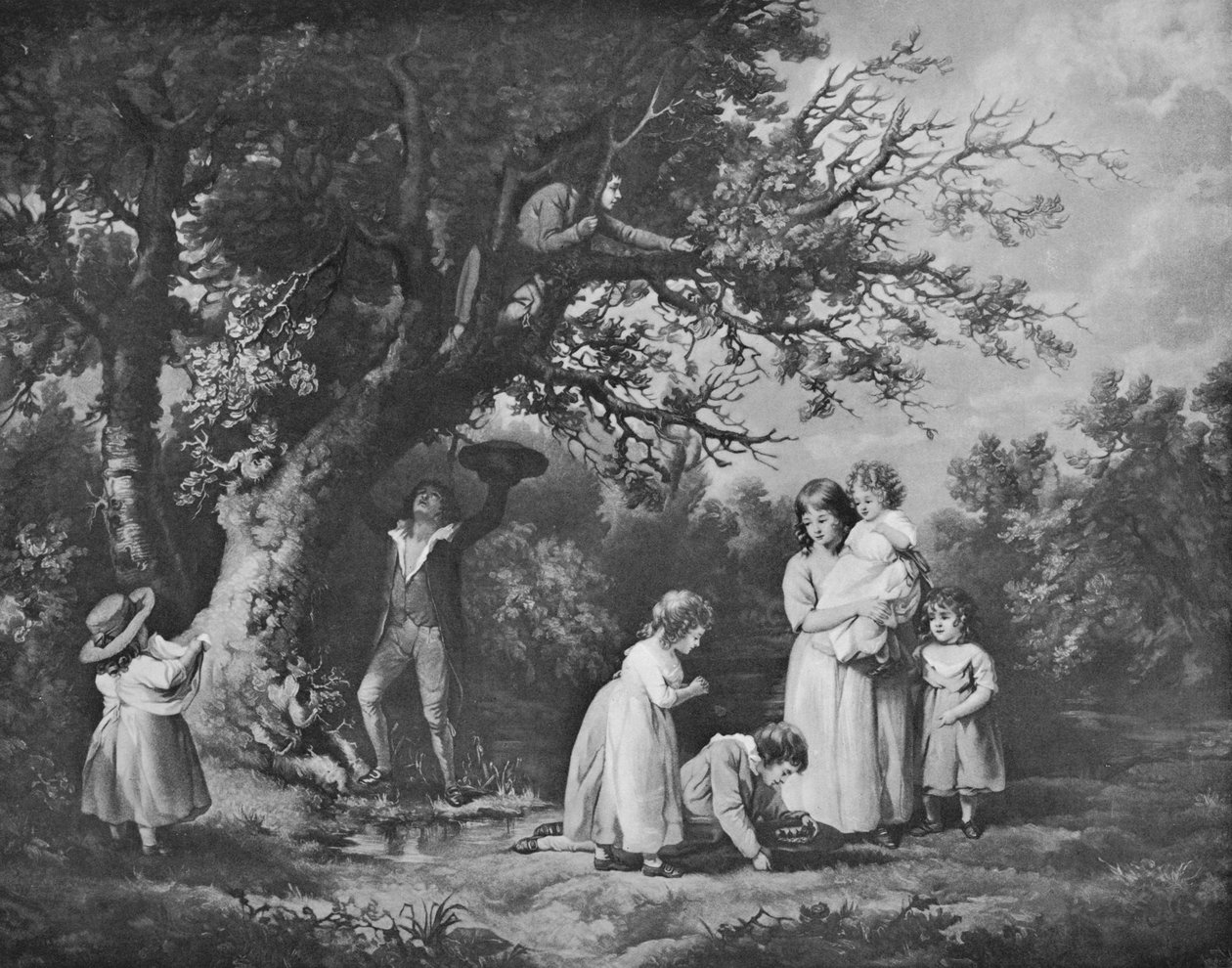 Lapset lintupesät, 1789, 1912 tekijältä George Morland