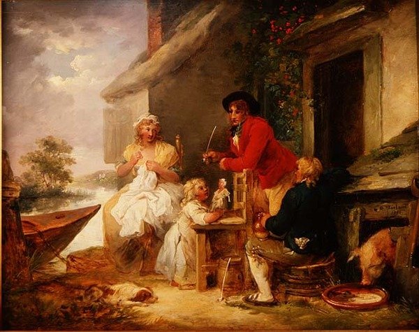 Mökin ovi tekijältä George Morland