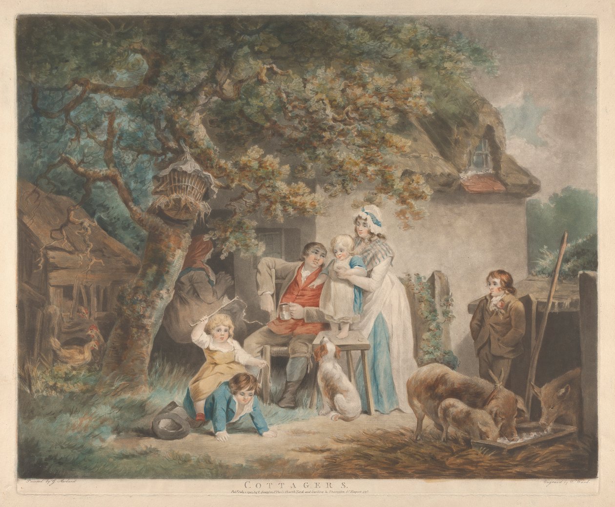 Mökkiläiset tekijältä George Morland