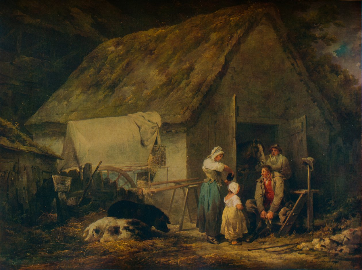 Huomenta, Higglers valmistautuu markkinoille, 1791 tekijältä George Morland
