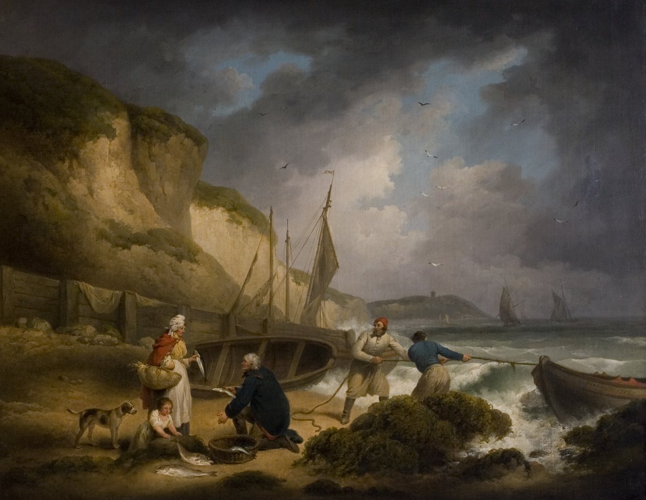 Myy kalaa, n. 1799 tekijältä George Morland