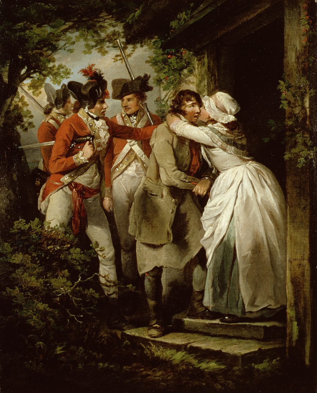Aavikon jäähyväiset, 1792 tekijältä George Morland