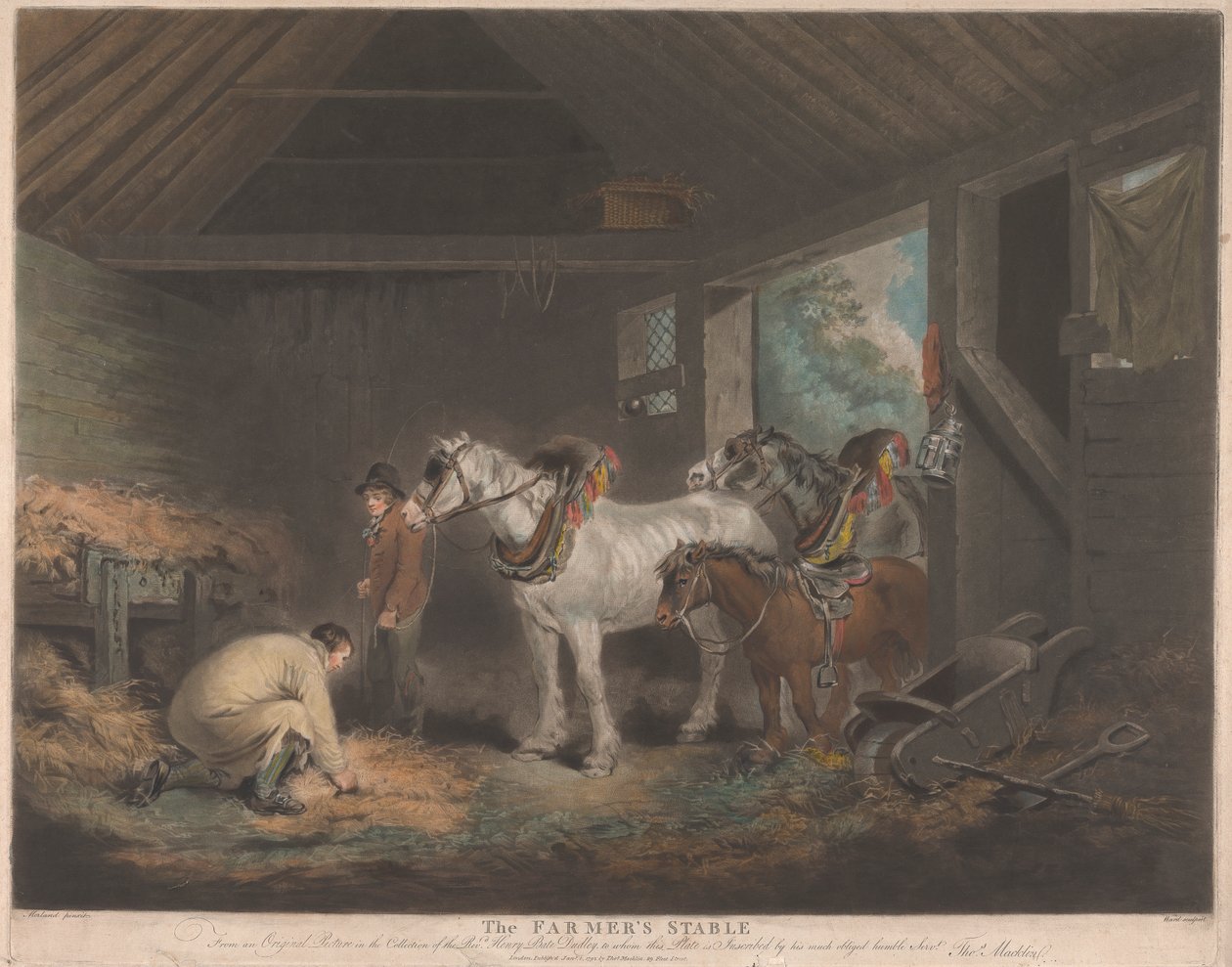 Maanviljelijän talli tekijältä George Morland