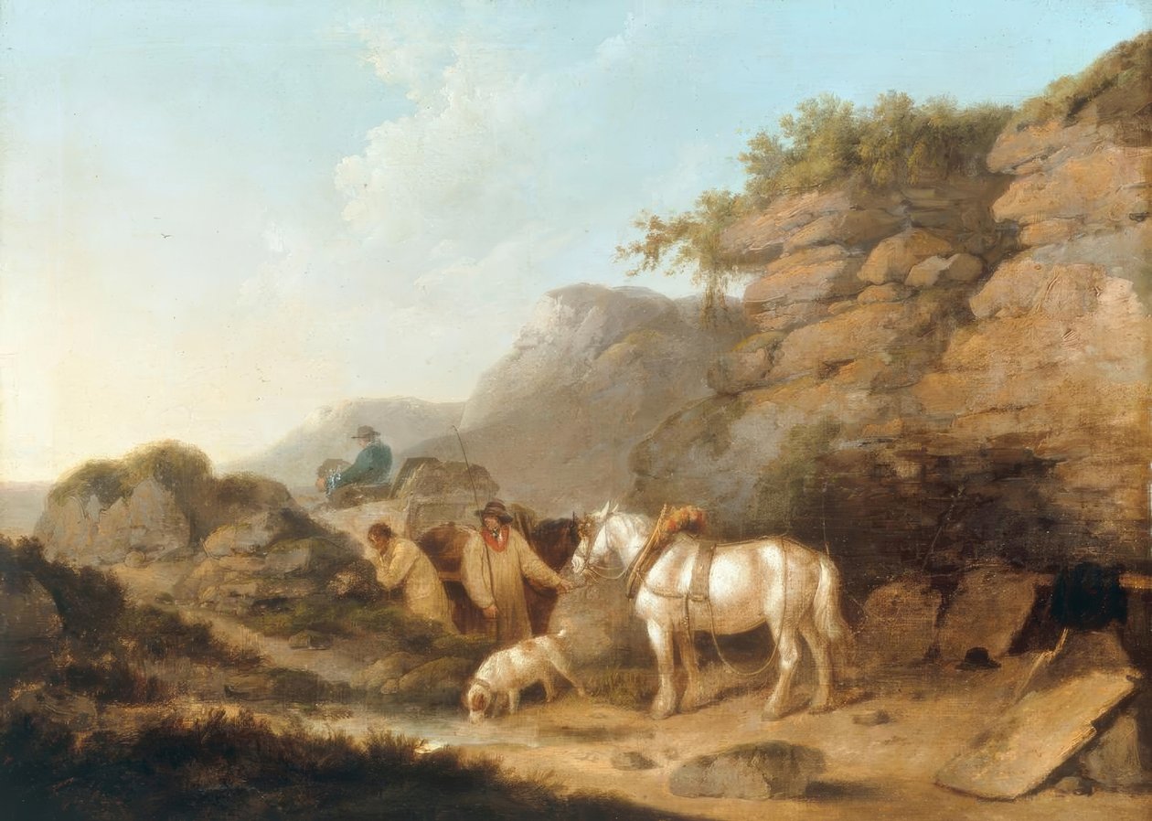 Liuskekivilouhos tekijältä George Morland