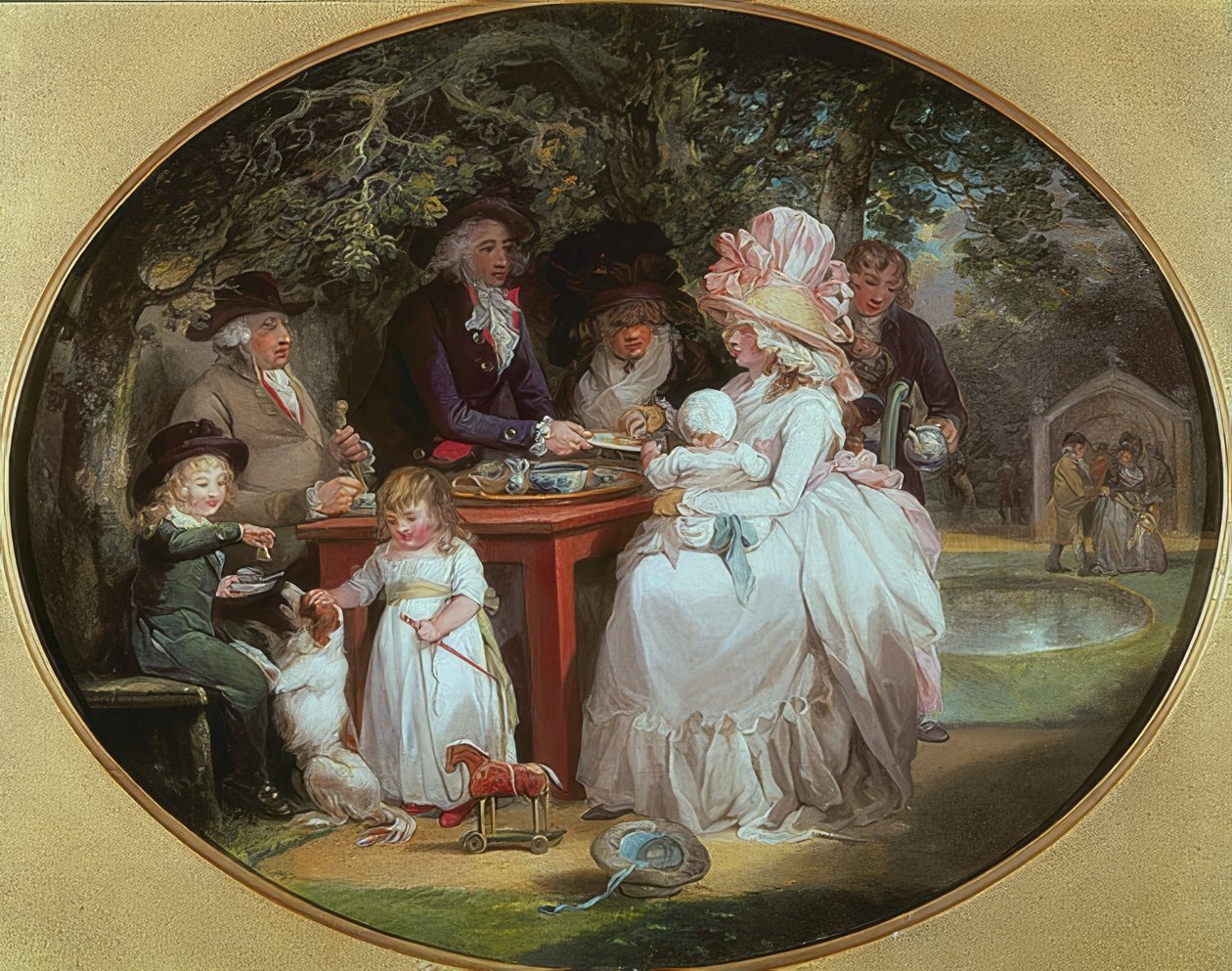 Teepuutarha. 1790 tekijältä George Morland