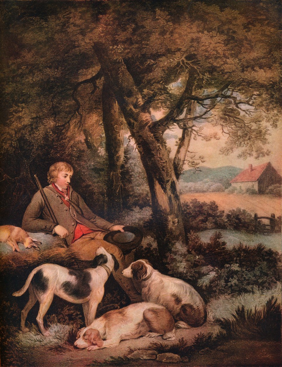 "The Weary Sportsman", c1803 tekijältä George Morland