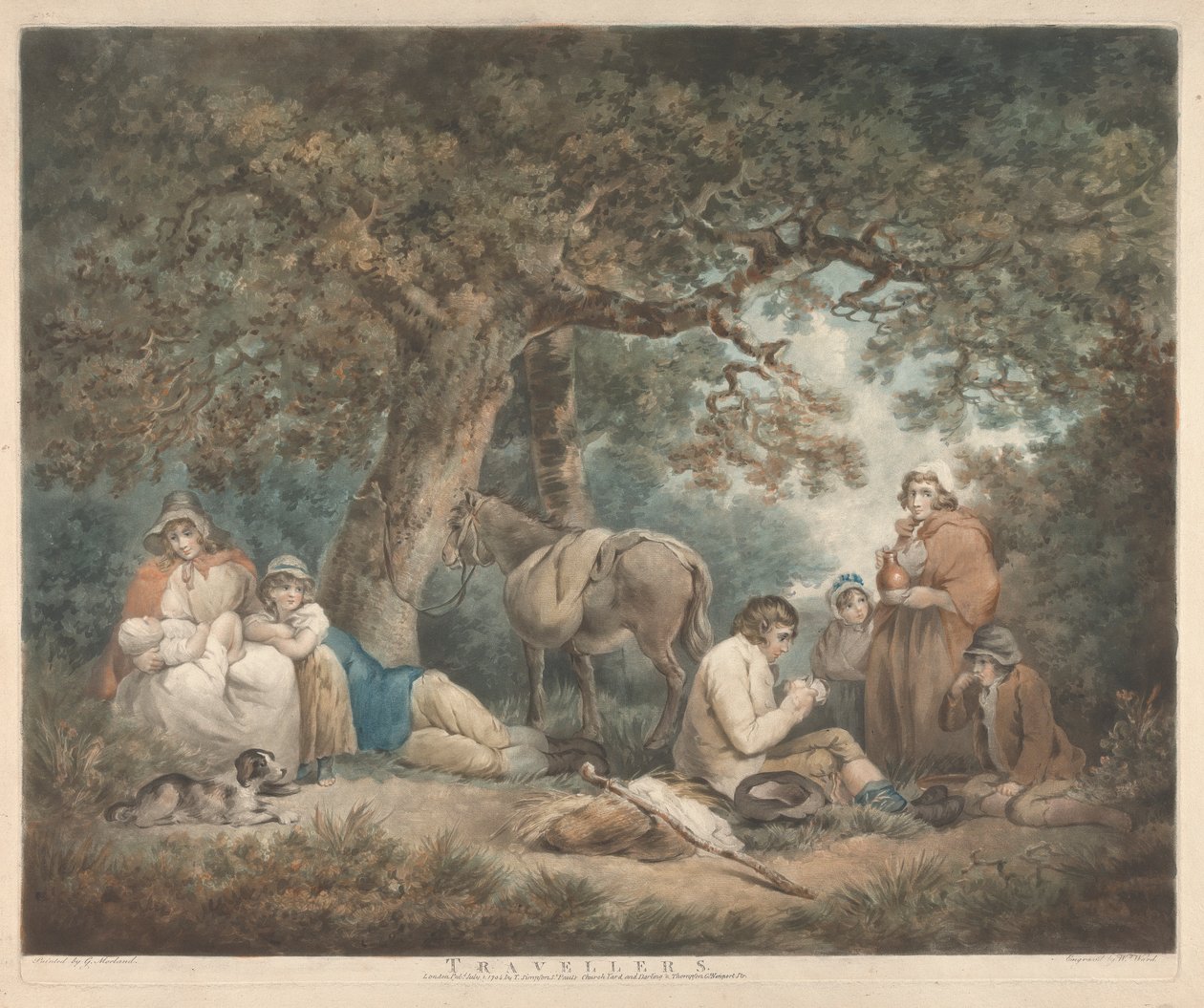 Matkailijat tekijältä George Morland