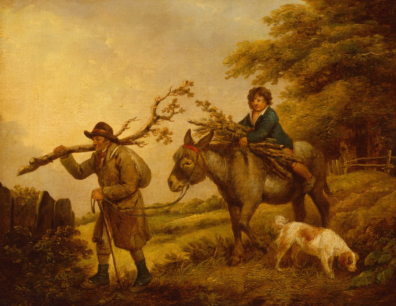 Twig Gatherers (öljy) tekijältä George Morland