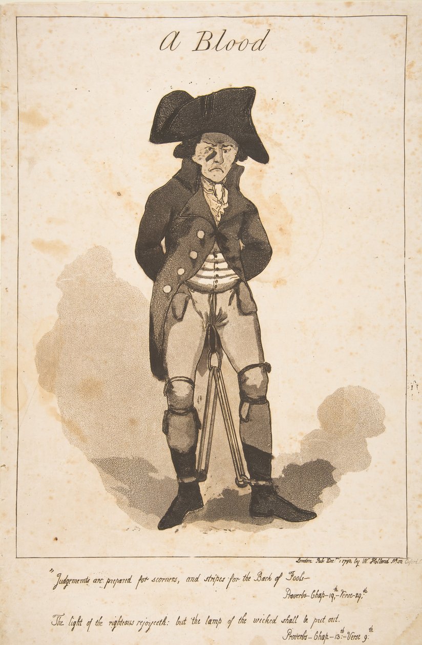 A Blood, 1. joulukuuta 1790. tekijältä George Moutard Woodward