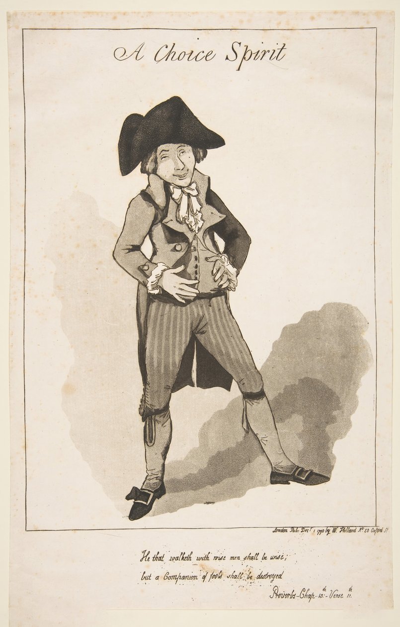 A Choice Spirit, 1. joulukuuta 1790. tekijältä George Moutard Woodward
