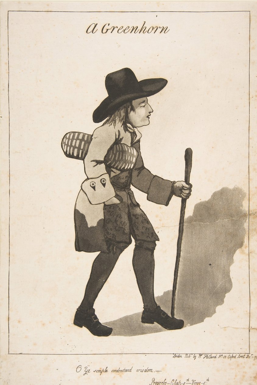 Greenhorn, 1. joulukuuta 1790. tekijältä George Moutard Woodward