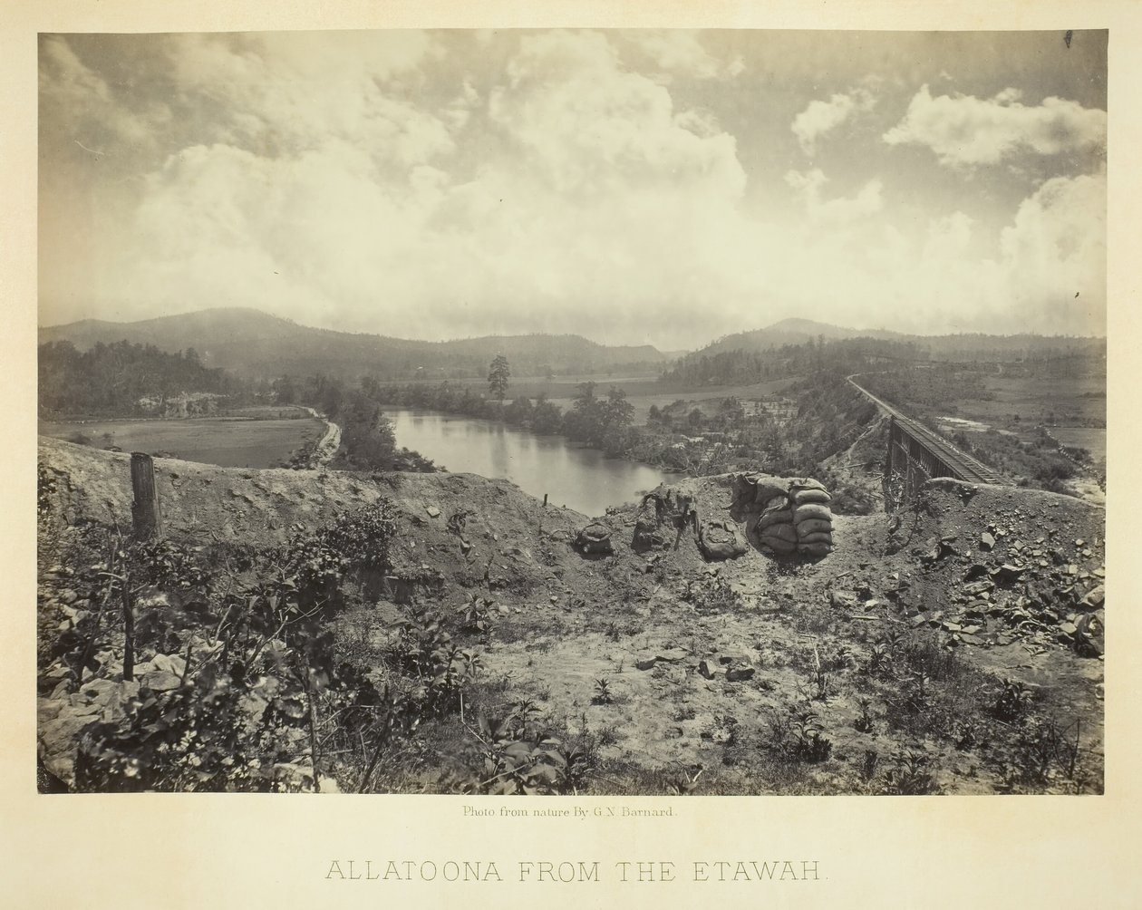 Allatoona Etawahista, 1866. tekijältä George N. Barnard