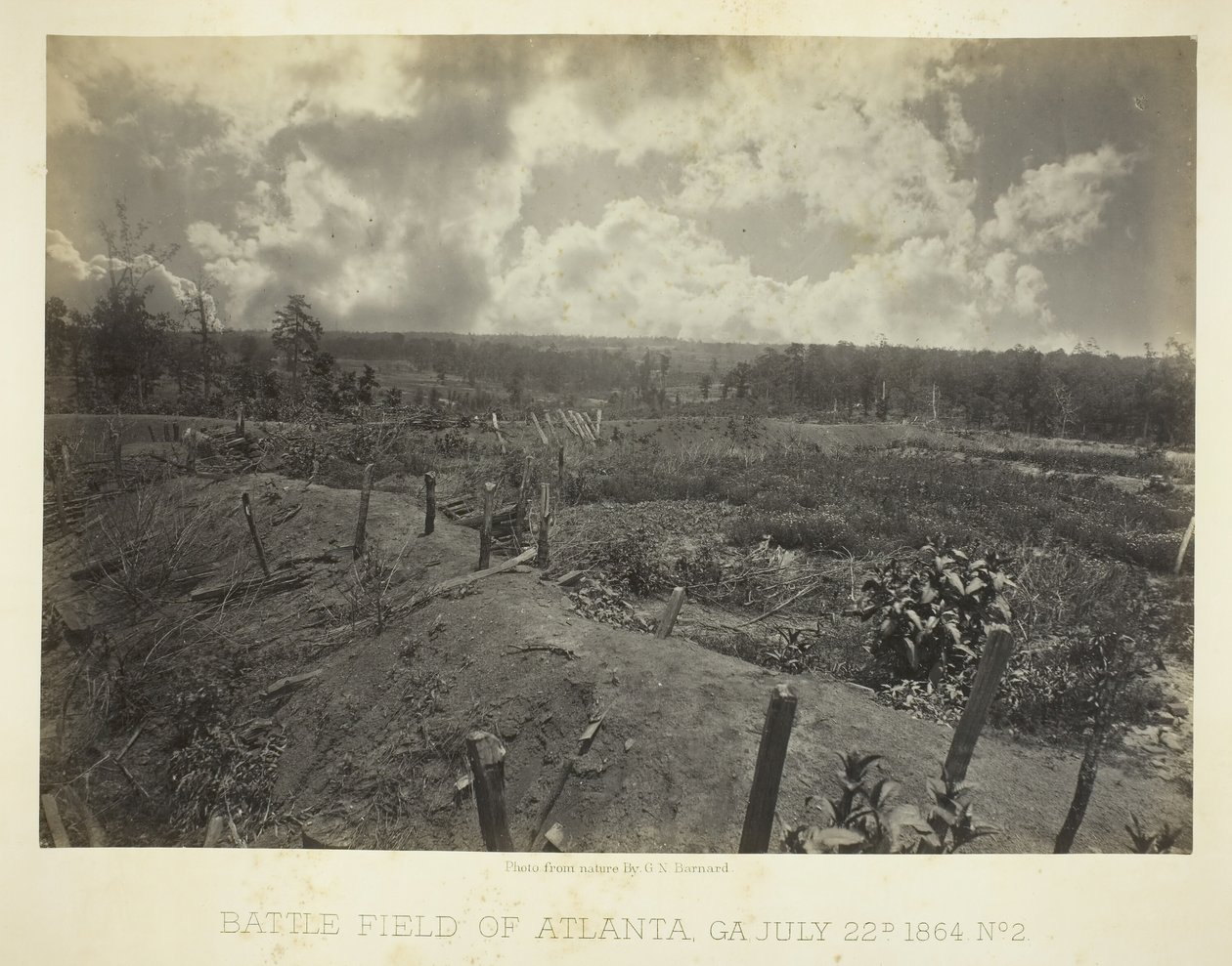 Battle Field of Atlanta, GA, nro 2, 22. heinäkuuta 1864. tekijältä George N. Barnard