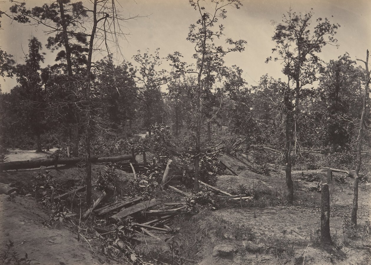 Battle Field of Atlanta, Georgia, 22. heinäkuuta 1864 nro 1, 1860s. tekijältä George N. Barnard