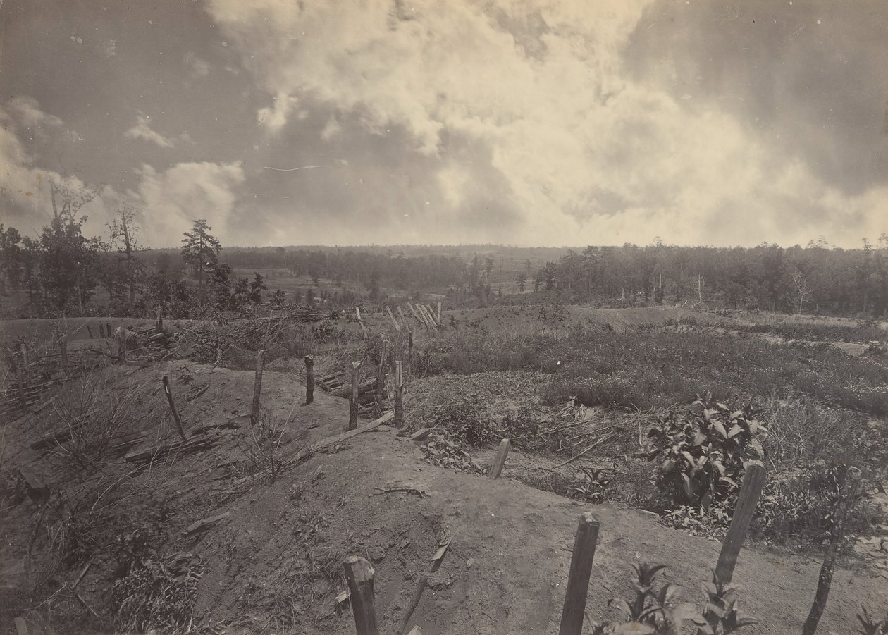 Battle Field of Atlanta, Georgia, 22. heinäkuuta 1864 nro 2, 1860-luku. tekijältä George N. Barnard