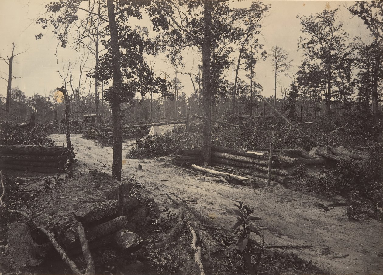 Battle Field of New Hope -kirkko, Georgia nro 1, 1860-luku. tekijältä George N. Barnard