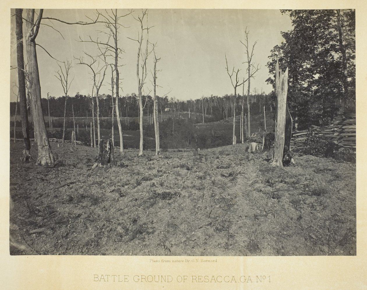 Resaccan taistelualue, GA, nro 1 tekijältä George N. Barnard