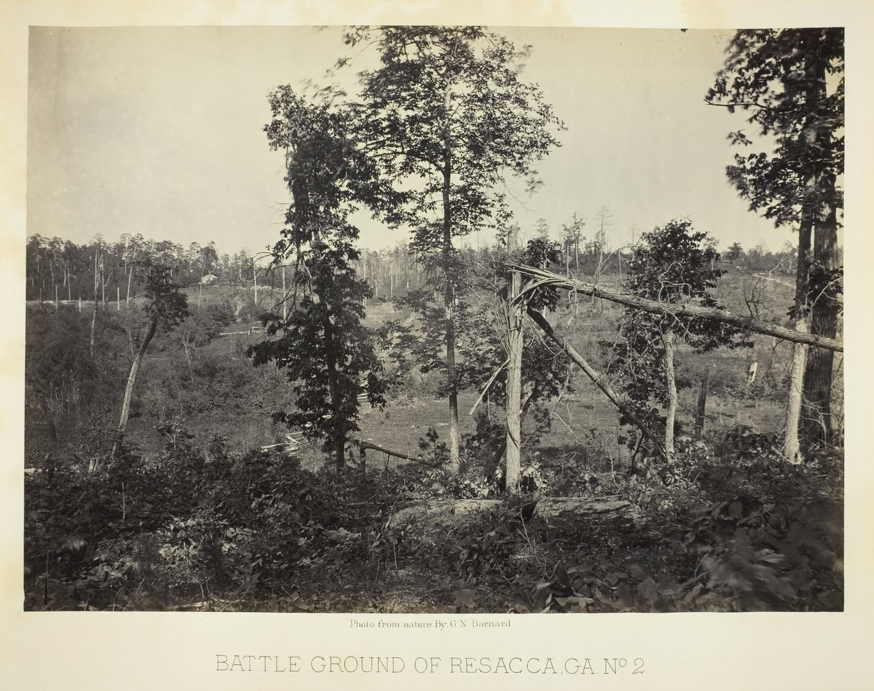 Camp de batalla de Resacca, GA, núm. 2, 1866. finlandès tekijältä George N. Barnard
