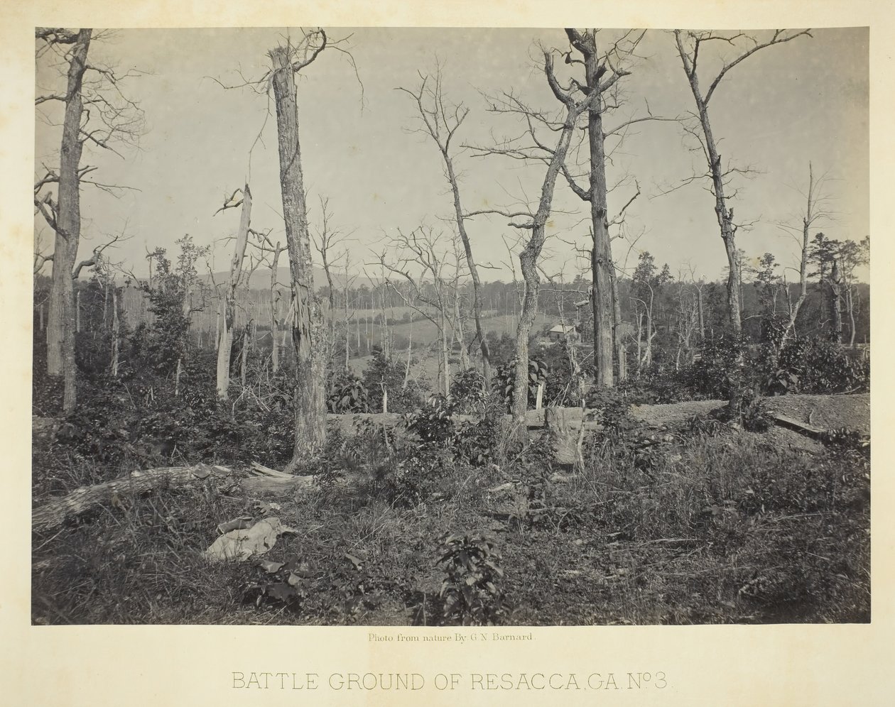 Battle Ground of Resacca, GA, nro 3, 1866. tekijältä George N. Barnard