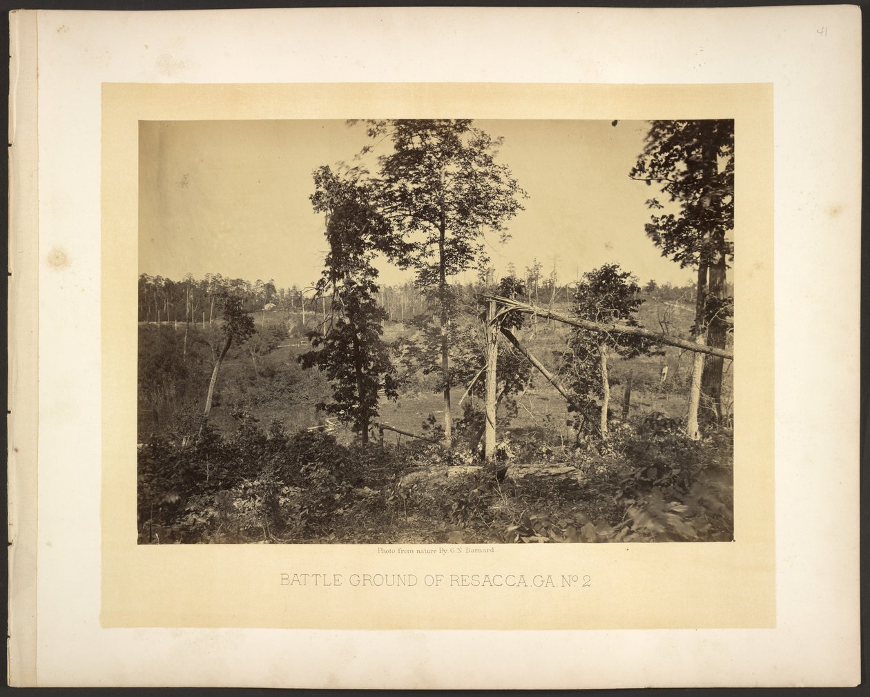 Resaccan taistelutanner, Ga. Nro 2 tekijältä George N. Barnard