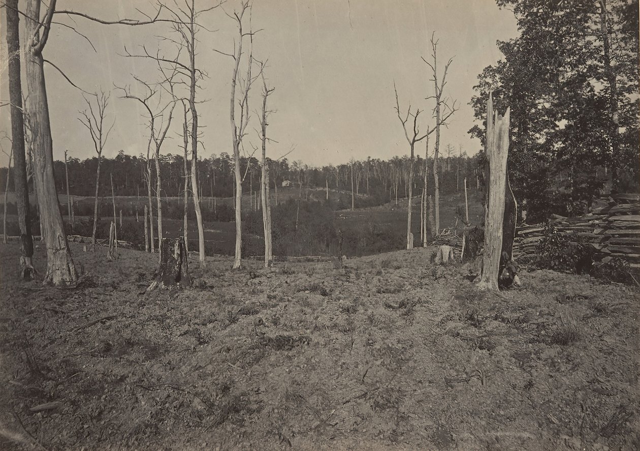 Resaccan taistelukenttä, Georgia nro 1, 1860-luku. tekijältä George N. Barnard