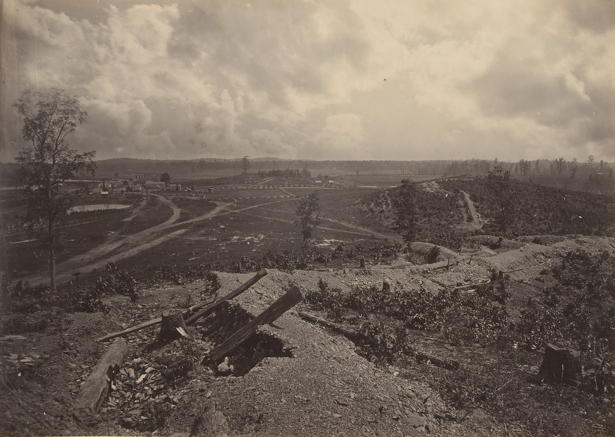 Resaccan taistelukenttä, Georgia nro 4, 1860-luku. tekijältä George N. Barnard