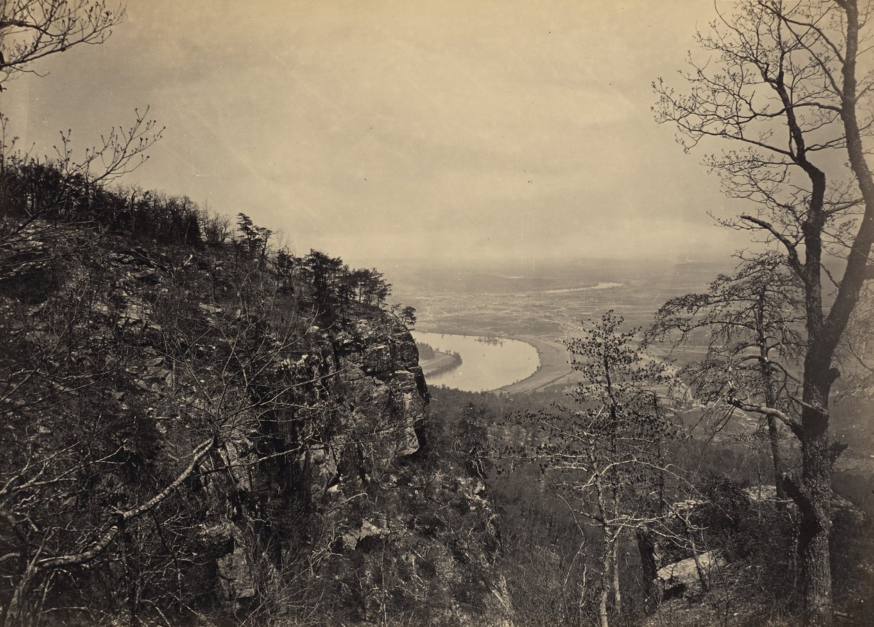 Chattanoogan laakso Lookout Mountainilta, nro 2 tekijältä George N. Barnard