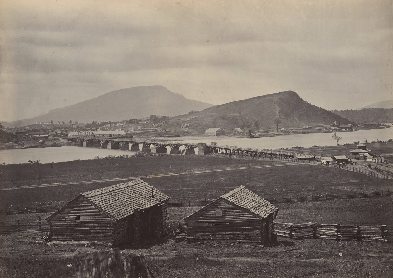 Chattanooga pohjoisesta, 1860-luku. tekijältä George N. Barnard